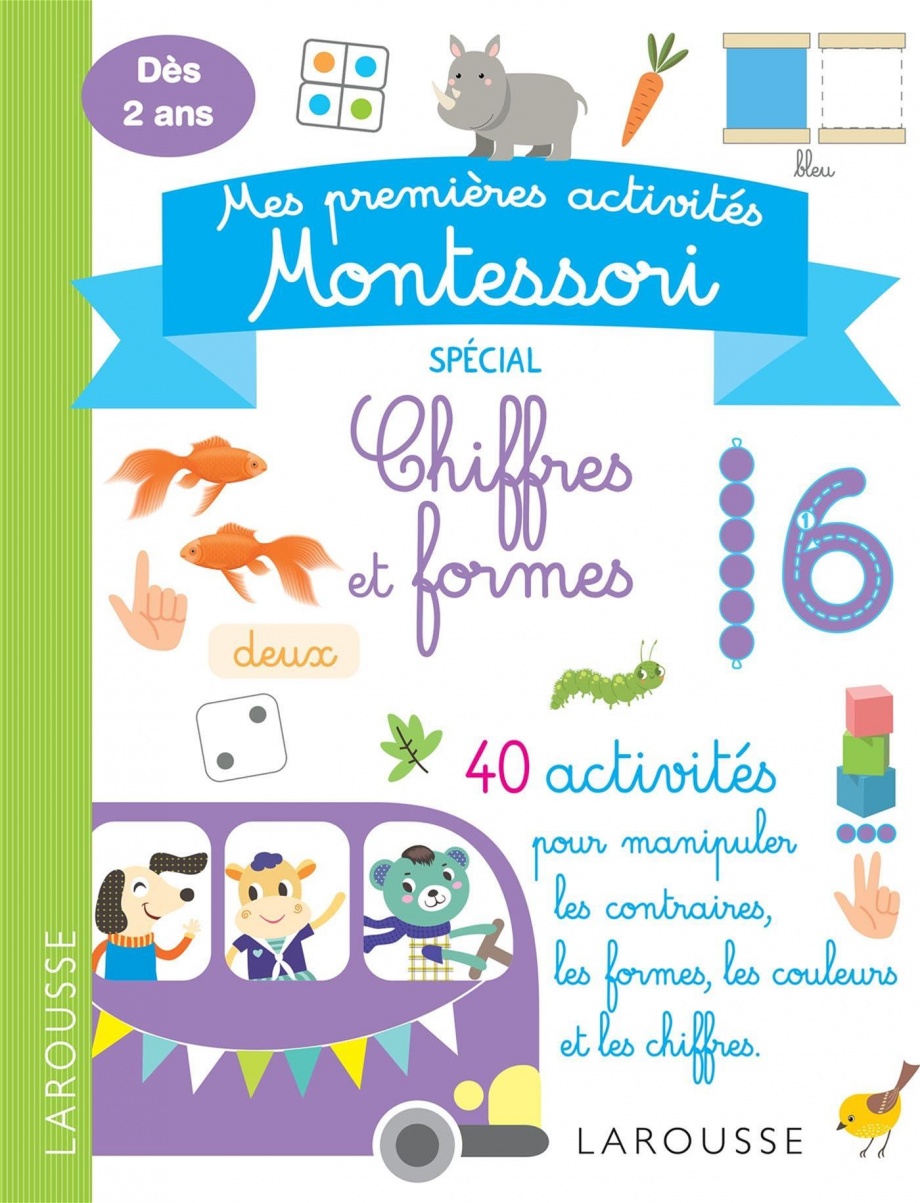 Image Mes premières activités Montessori : spécial chiffres et formes : dès 2 ans