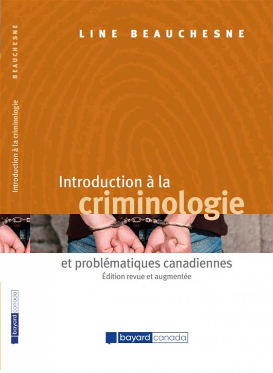 Image Introduction à la criminologie et problématiques canadiennes