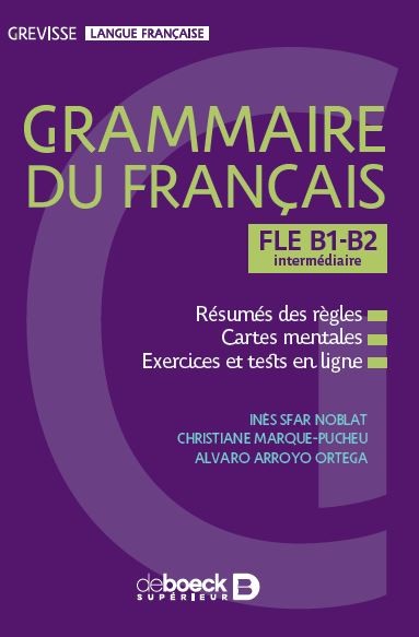 Image Grammaire du français : FLE B1-B2 intermédiaire