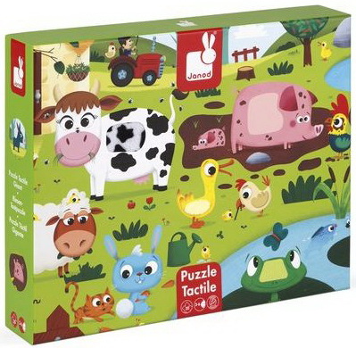 Image Les animaux de la ferme : Puzzle tactile