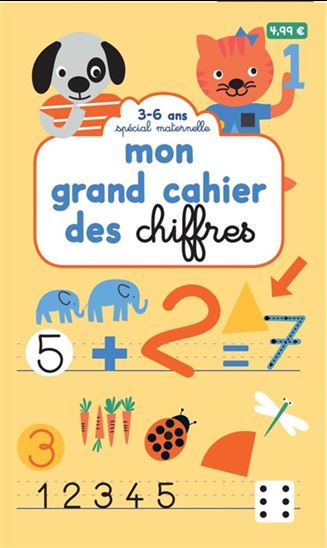 Image Mon grand cahier des chiffres : 3-6 ans