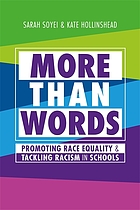 Image More than words : promoting race equality and tackling racism in schools