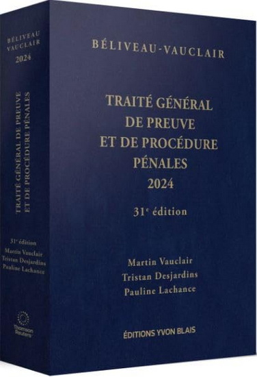 Image Traité général de preuve et de procédure pénales