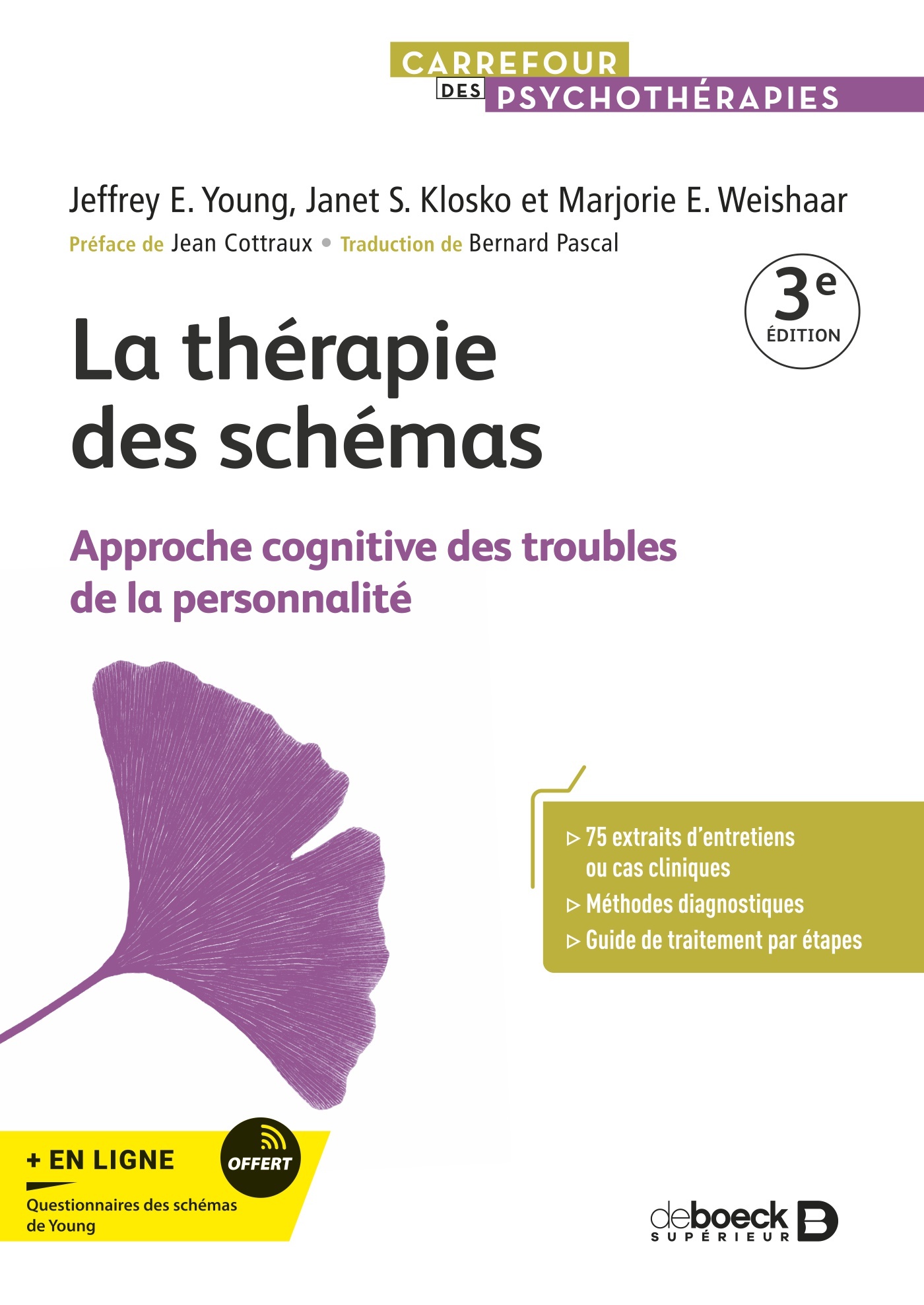 Image La thérapie des schémas : approche cognitive des troubles de la personnalité