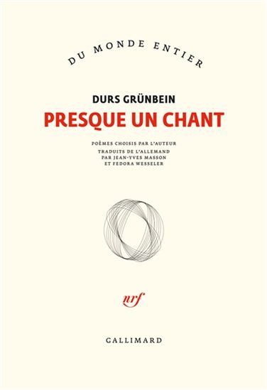 Image Presque un chant : Poèmes choisis par l'auteur