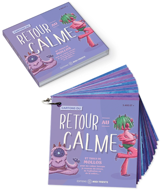 Image Cartons du retour au calme : 27 trucs de mollos pour me calmer lorsque je ressens du stress, de l'agitation ou de la colère...