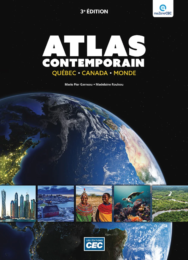 Image Atlas contemporain : Québec, Canada, monde, 3e édition