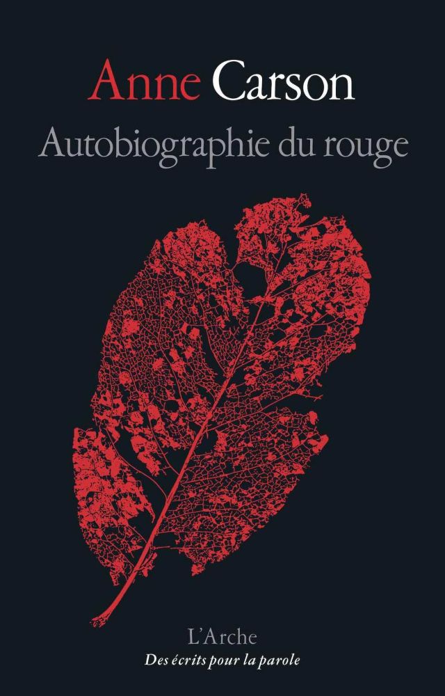 Image Autobiographie du rouge : roman en vers