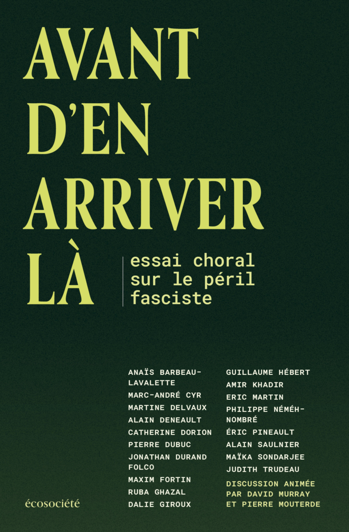 Image Avant d'en arriver là : Essai choral sur le péril fasciste