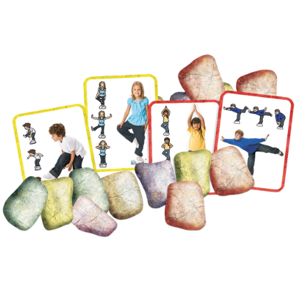 Image Trousse d'exercice de l'équilibre sur un sentier dallé