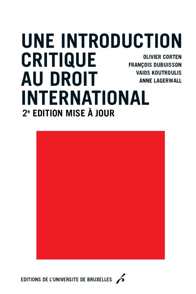 Image Une introduction critique au droit international, 2e édition