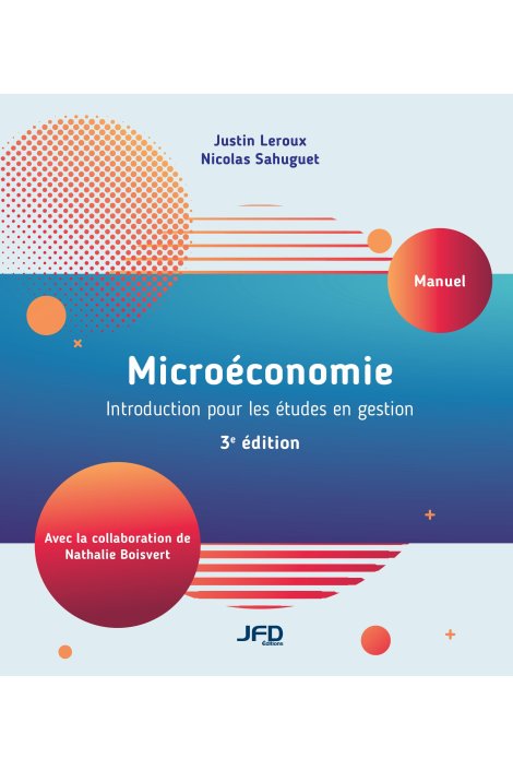 Image Microéconomie : introduction pour les études en gestion, 3e édition