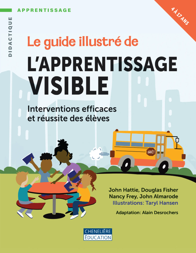Image Le guide illustré de l'apprentissage visible : interventions efficaces et réussite des élèves