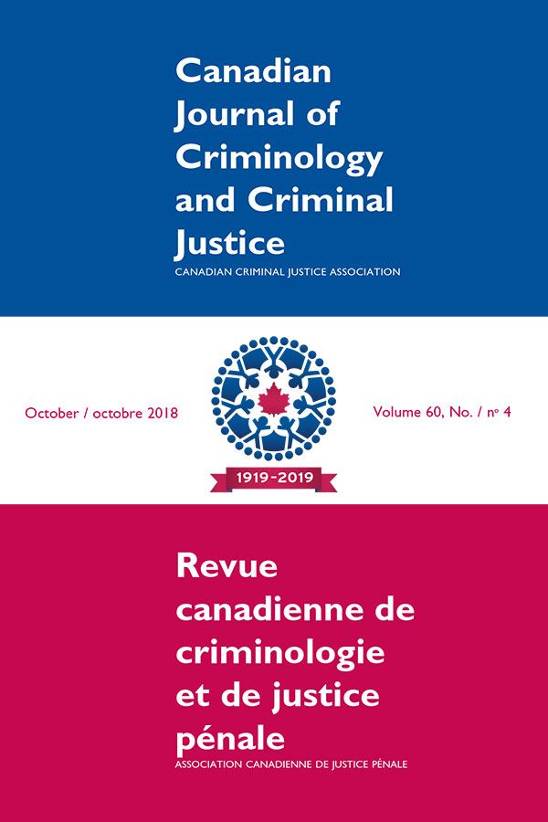 Image Canadian journal of criminology and criminal justice = Revue canadienne de criminologie et de justice pénale