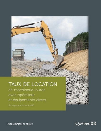 Image Taux de location de machinerie lourde avec opérateur et équipements divers