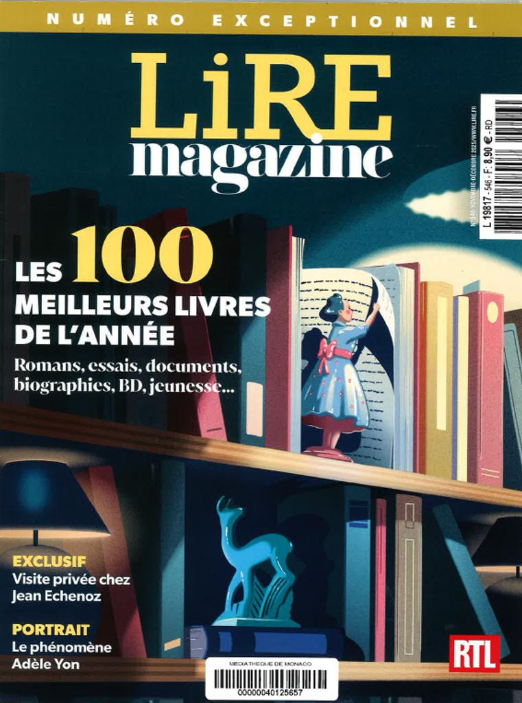 Image Les 100 livres de l'année 2025 du magazine littéraire Lire